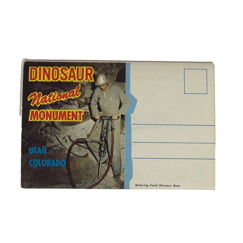 Dinosaur National Monument Photo Book Mail Vintage 1970s Utah-Colorado Postcard